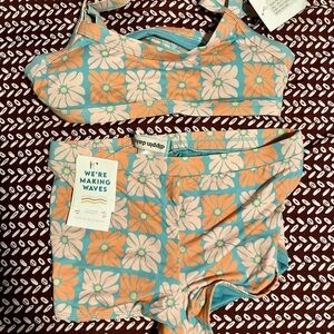 Dippin' Daisy's Blue and Orange Floral Bikini